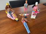 Barbies, Ken, zwangere barbie, scooter, kokkin, Ophalen of Verzenden, Gebruikt, Barbie