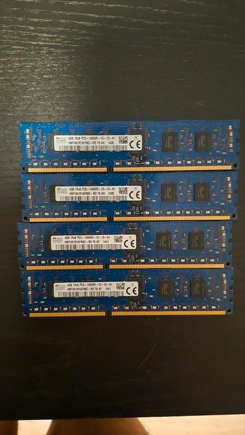 4x4GB DDR3 ECC Server RAM beschikbaar voor biedingen