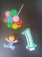 Taart versiering ballonnen / 1e verjaardag kaarsje / baby, Hobby en Vrije tijd, Taarten en Cupcakes maken, Ophalen of Verzenden