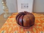 Afrikaans houten schaaltjesset, Schaal, Rond, Nieuw, Ophalen of Verzenden