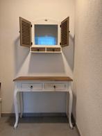 Side table met spiegel/ make-up tafel, Ophalen, Gebruikt, 100 tot 150 cm, Louvre