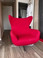 Rode draaifauteuils, Huis en Inrichting, Fauteuils, Ophalen, Gebruikt, Minder dan 75 cm, Metaal