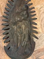 Antieke Bronzen Madonna Muurdecoratie, Ophalen of Verzenden, Brons