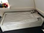Steigerhouten Bed - Op Maat Gemaakt, Ophalen, 90 cm, Eenpersoons, Wit