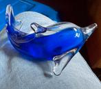 Blauwe Glazen Dolfijnen - Set van 2, Ophalen of Verzenden