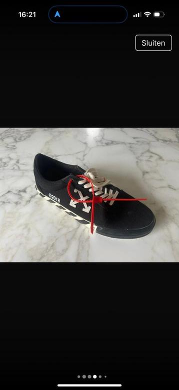 Offwhite low sneakers maat 41 beschikbaar voor biedingen
