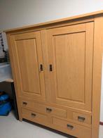 Massief eiken kast, met lades 178 x 148 x55 HBD, Huis en Inrichting, Ophalen, Gebruikt