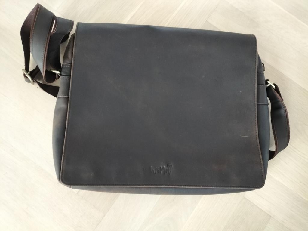 Echt leren laptoptas 15.6 inch - Nieuw!, Sieraden, Tassen en Uiterlijk, Tassen | Schoudertassen, Nieuw, Overige merken, Bruin