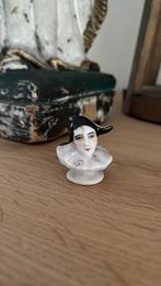 Antiek halfdoll hoofdje joker voor op een poederdoosje, Ophalen of Verzenden