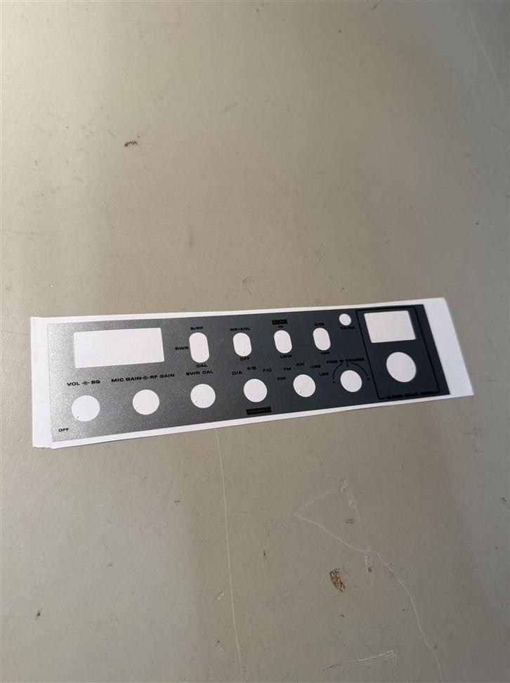 Superstar 3900 CB Radio Sticker - Zilverkleurig Frontpaneel, Hobby en Vrije tijd, Stickers en Plaatjes, Nieuw, Sticker, Ophalen of Verzenden