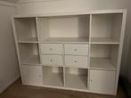 IKEA Kallax kast met deurtjes en lades, Ophalen, Kunststof, Gebruikt, 100 tot 150 cm