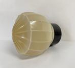 Art Deco crème plafondlamp Thabur + donker bakeliet antiek, Huis en Inrichting, Lampen | Plafondlampen, Ophalen of Verzenden, Zo goed als nieuw
