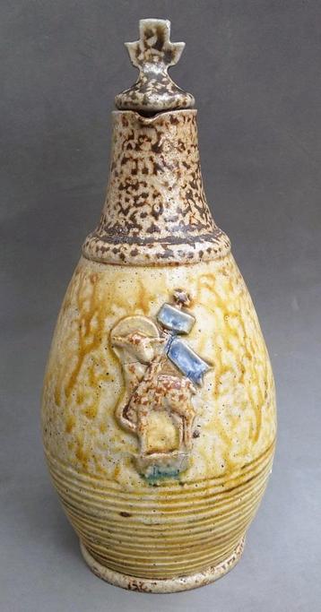 1940 Grote Wijwaterkruik Wijwater Fles Terraco Draak Beesel beschikbaar voor biedingen