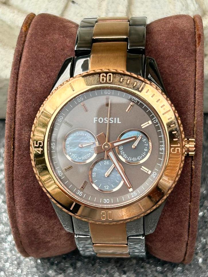 Fossil, dameshorloges, div. kleuren, Sieraden, Tassen en Uiterlijk, Horloges | Dames, Zo goed als nieuw, Polshorloge, Fossil, Staal