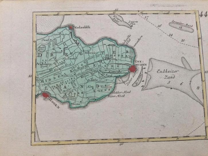 Enkhuizen, Hoorn, Medemblik, JC Sepp, 1773, Antiek en Kunst, Kunst | Etsen en Gravures, Verzenden