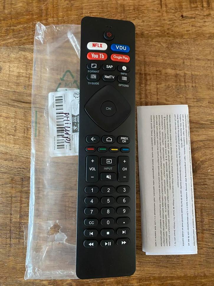 Nieuwe Philips Ambilight Afst., Audio, Tv en Foto, Afstandsbedieningen, Nieuw, Universeel, Tv, Ophalen of Verzenden