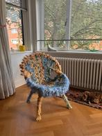 Maori Kimura Fringe Friends Stoel Upcycled, Huis en Inrichting, Stoelen, Overige kleuren, Artistiek, Ophalen of Verzenden, Zo goed als nieuw