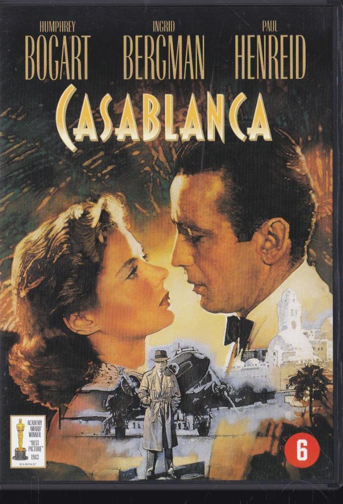 Casablanca ֎ 1942, Humphrey Bogart, Ingrid Bergman, Cd's en Dvd's, Dvd's | Klassiekers, Zo goed als nieuw, Drama, 1940 tot 1960