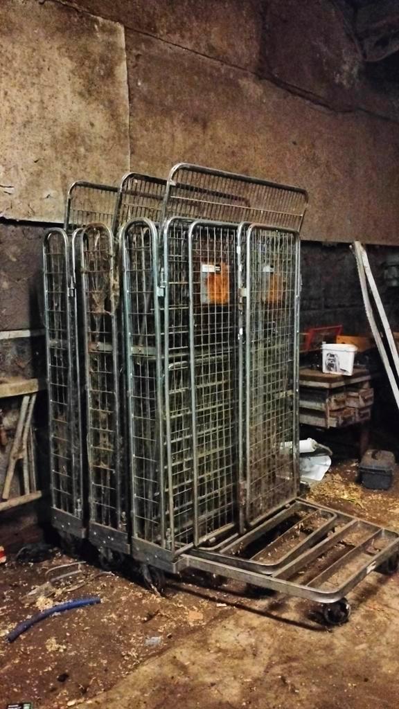 grote rolcontainers inklapbaar en nestbaar opslag haardhout, Doe-het-zelf en Verbouw, Transportwagens, Ophalen of Verzenden