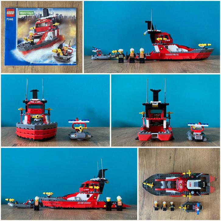 Lego World City 7046 Fire Command Craft, Kinderen en Baby's, Speelgoed | Duplo en Lego, Gebruikt, Ophalen