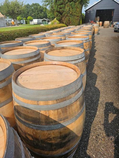 Eikentonnen wijnvaten regentonnen ijsbad bloembak dompelbad, Tuin en Terras, Regentonnen, Zo goed als nieuw, Hout, 150 liter of meer