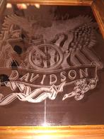 rode gegraveerde spiegel, Ophalen, Minder dan 50 cm, Zo goed als nieuw, Minder dan 100 cm