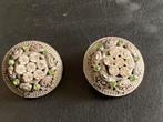 2 Prachtige antieke knoppen / knopen. Doorsnede 3,5 cm., Overige materialen, Overige typen, Met edelsteen, Ophalen of Verzenden