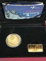 400 Jaar manhattan gouden Herdenkingsmunt 10 euro Set, Ophalen of Verzenden