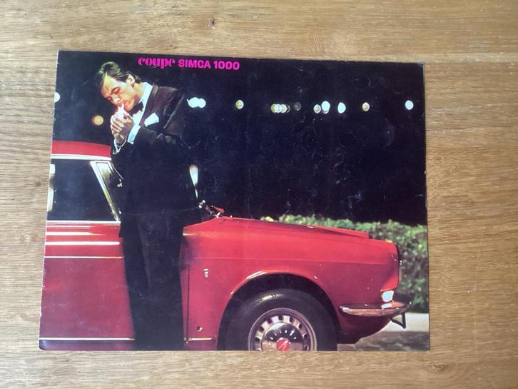 Simca 1000 Coupé Brochure - Uniek, Boeken, Auto's | Boeken, Gelezen, Overige merken, Ophalen of Verzenden