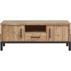 Mooi tv meubel met mango houtdecor, Huis en Inrichting, Ophalen of Verzenden, Zo goed als nieuw, Minder dan 100 cm, Metaal