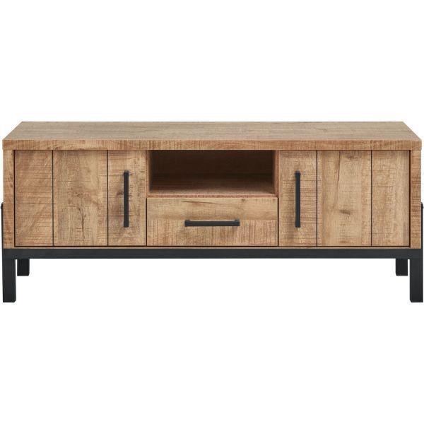 Mooi tv meubel met mango houtdecor, Huis en Inrichting, Kasten | Televisiemeubels, Zo goed als nieuw, Minder dan 100 cm, 25 tot 50 cm