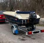 Sloep Oud Huijzer 420 - LIGPLAATS - Incl AFDEKHOES, Watersport en Boten, Ophalen, Gebruikt, Tot 10 pk, 3 tot 6 meter