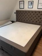 Boxspring swiss sense 180x200 taupe, Ophalen, Zo goed als nieuw, Tweepersoons, 180 cm