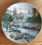 Wandbord K van Loon " de Amsterdamse bloemengracht ", Ophalen of Verzenden