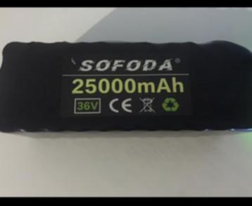 Sofoda accu 100% Vol Nooit gebruikt. beschikbaar voor biedingen