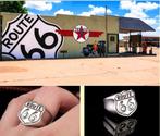 Route 66 Biker ring # SALE #, Heer, Nieuw, Zilver, IJzer of Staal