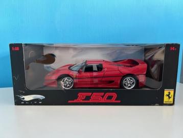 FERRARI F50 1:18 HOT WHEELS ELITE beschikbaar voor biedingen