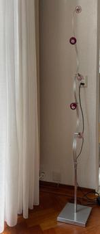 Harco Loor Vloerlamp modern  2 kleuren lampjes rood en roze, Ophalen, Gebruikt, Design, Metaal
