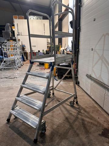 Aluminium verrijdbare platformtrap zargers trap trappen 27 beschikbaar voor biedingen