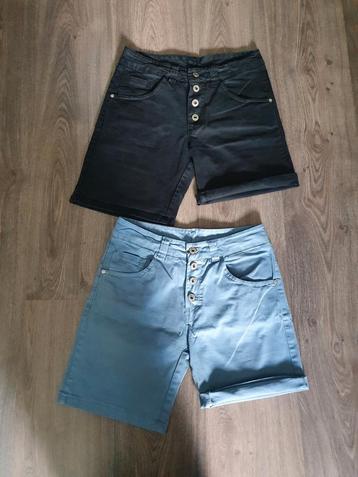 2 korte shorts/ bermuda's / broeken maat 27 of XS 