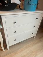 HEMNES Ladekast 3 lades, wit gebeitst, 108x96 cm, Huis en Inrichting, Ophalen of Verzenden