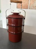 Brocante emaille lunch box, Antiek en Kunst, Ophalen of Verzenden