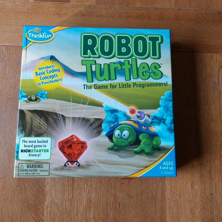 Robot Turtles van Think fun, Hobby en Vrije tijd, Gezelschapsspellen | Bordspellen, Zo goed als nieuw, Ophalen of Verzenden