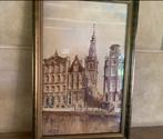 Willem Jansen Zandstraat Amsterdam aquarel, Antiek en Kunst, Kunst | Schilderijen | Klassiek, Ophalen