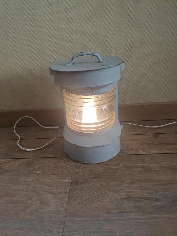 vintage metalen mastlicht / toplicht, Antiek en Kunst, Antiek | Lampen, Ophalen of Verzenden