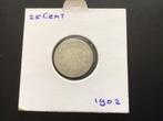 25 cent 1902, Postzegels en Munten, Munten | Nederland, Zilver, 25 cent, Ophalen of Verzenden, Koningin Wilhelmina