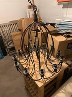 IJzeren kroonluchter - 70 cm hoog, Huis en Inrichting, Lampen | Kroonluchters, Ophalen, Gebruikt, Metaal