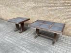 Zeer degelijke hardhouten bankirai tuintafels, Ophalen, Gebruikt, Rechthoekig, Hout