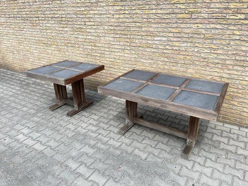 Zeer degelijke hardhouten bankirai tuintafels, Tuin en Terras, Tuintafels, Gebruikt, Rechthoekig, Hout, Ophalen