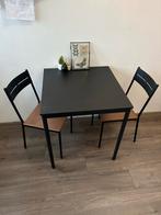SANDSBERG IKEA tafel met stoelen z.g.a.n. 67x67cm, 50 tot 100 cm, Vierkant, Tot twee personen, Zo goed als nieuw